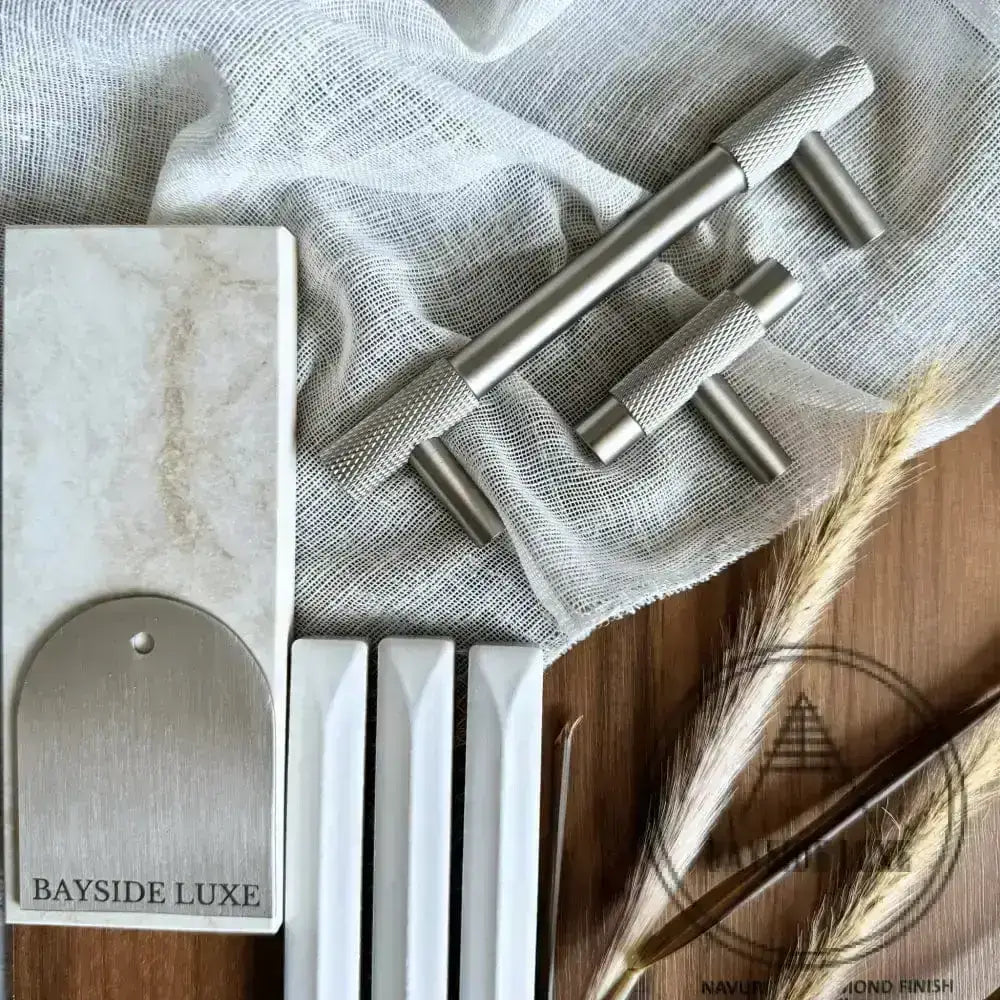 Cabinet Knobs & Handles Bayside Luxe - The Brighton Range - Nickel Cabinetry Handles