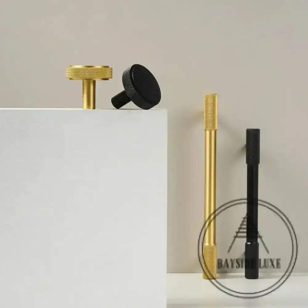 Cabinet Knobs & Handles Bayside Luxe - The Brighton Range - Satin Brass Cabinetry Handles
