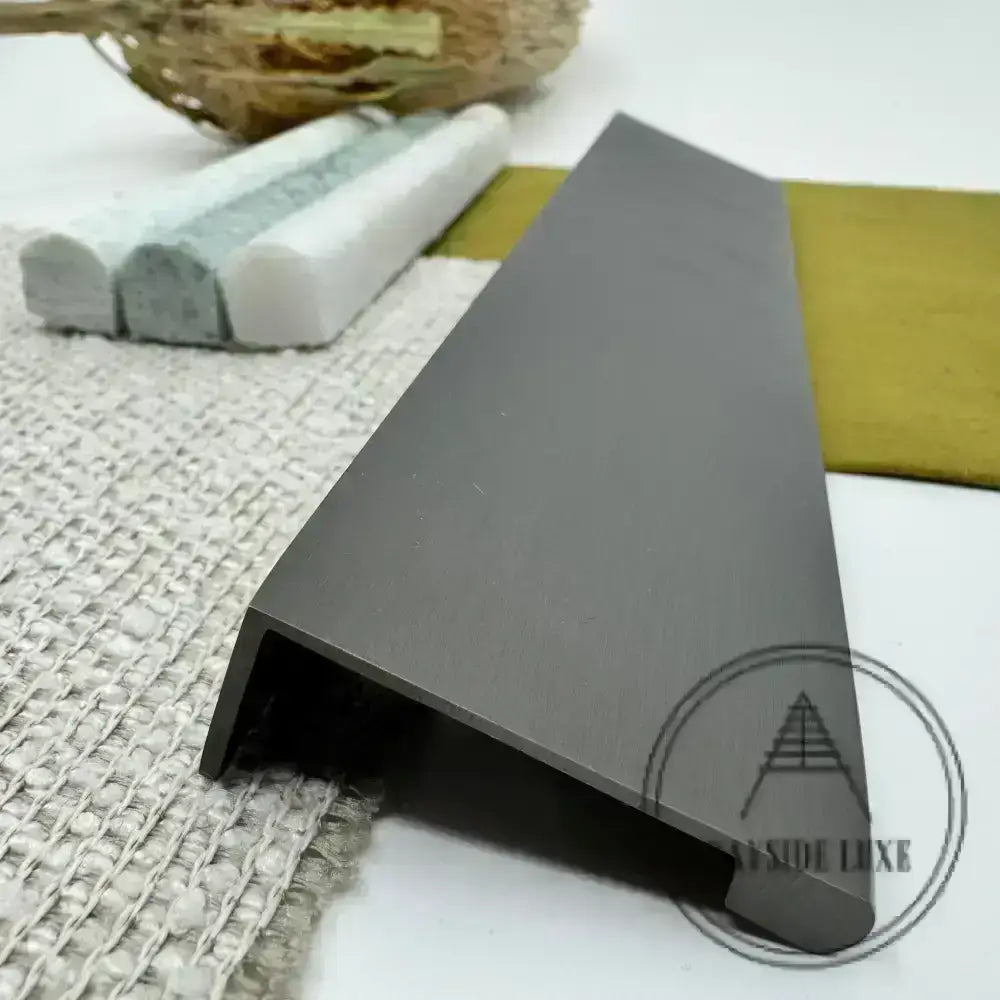 Cabinet Knobs & Handles Bayside Luxe - The Clovelly Gunmetal Solid Brass Lip Pull