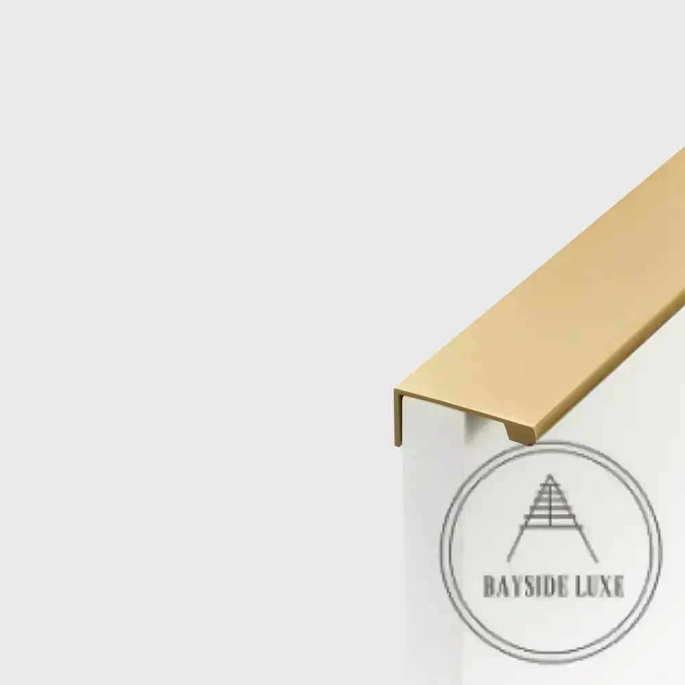 Cabinet Knobs & Handles Bayside Luxe - The Clovelly Solid Satin Brass Lip Pull