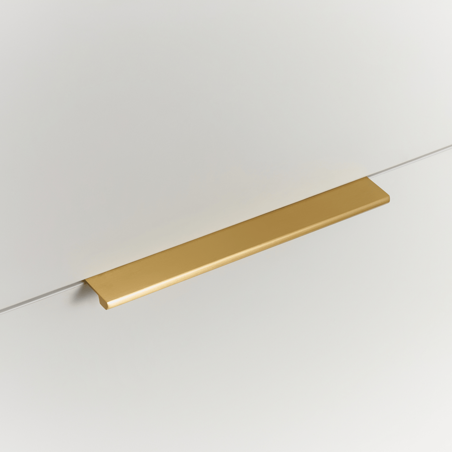 Cabinet Knobs & Handles Bayside Luxe - The Clovelly Solid Satin Brass Lip Pull