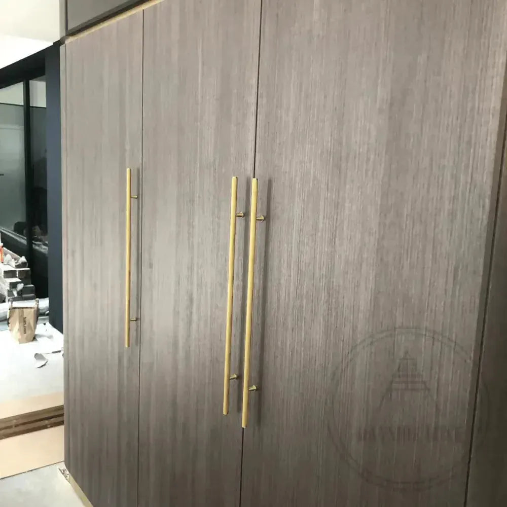 Cabinet Knobs & Handles Bayside Luxe - The Hampton - Long Knurled Door Handle