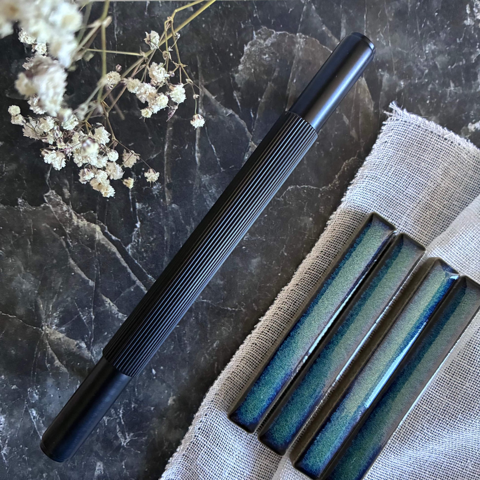 Cabinet Knobs & Handles Bayside Luxe - The Toorak - Black Brass Luxe Cabinetry Handles