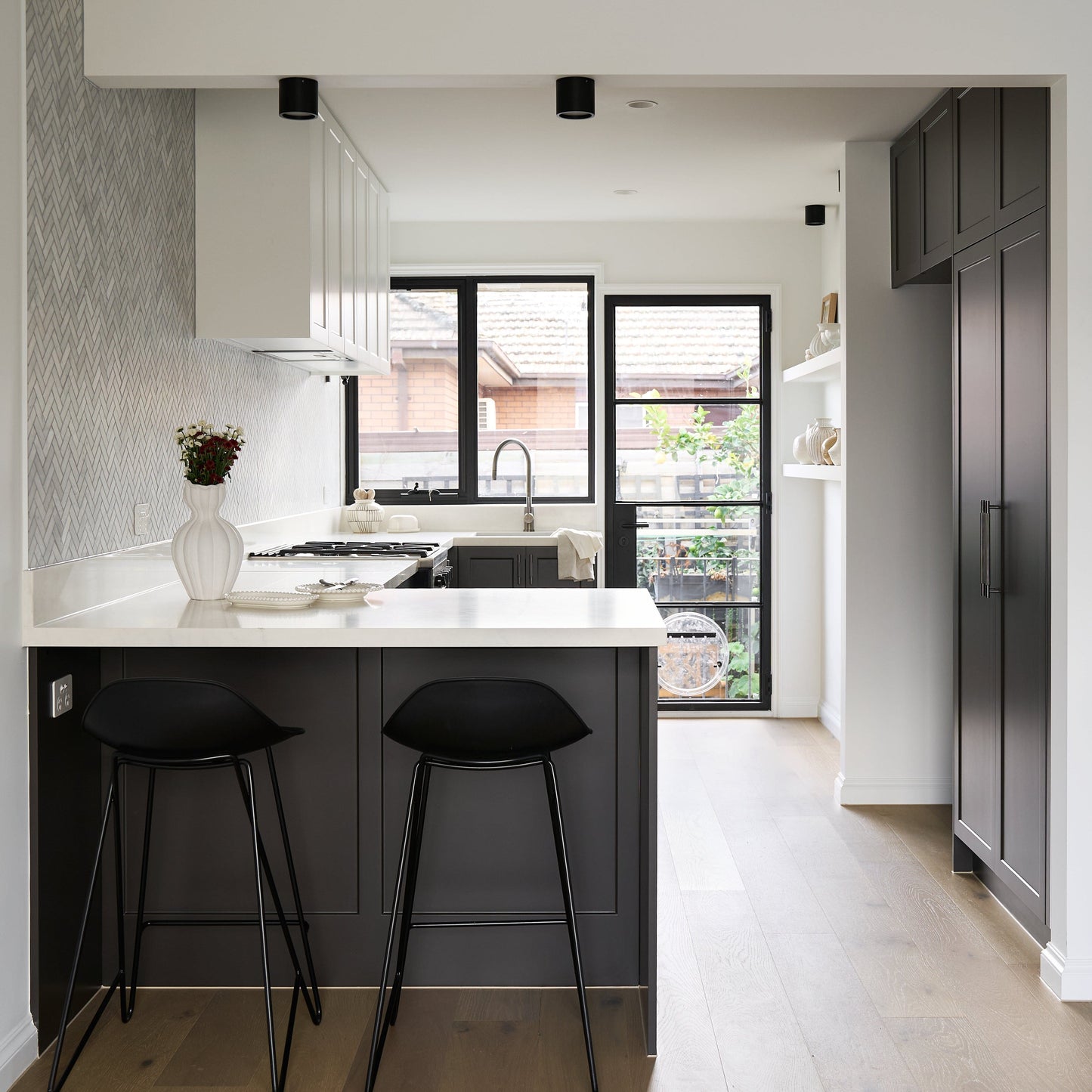 Cabinet Knobs & Handles Bayside Luxe - The Toorak - Black Brass Luxe Cabinetry Handles