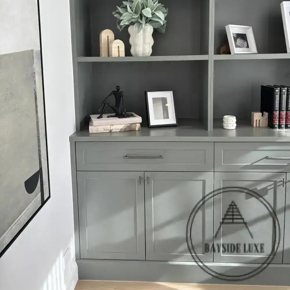 Cabinet Knobs & Handles Bayside Luxe - The Toorak - Dark Gunmetal Grey Luxe Cabinetry Handles