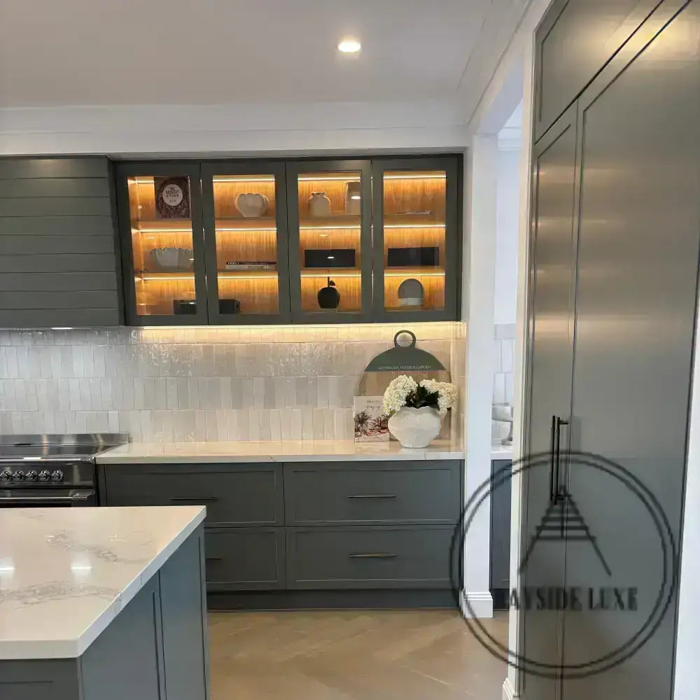 Cabinet Knobs & Handles Bayside Luxe - The Toorak - Dark Gunmetal Grey Luxe Cabinetry Handles