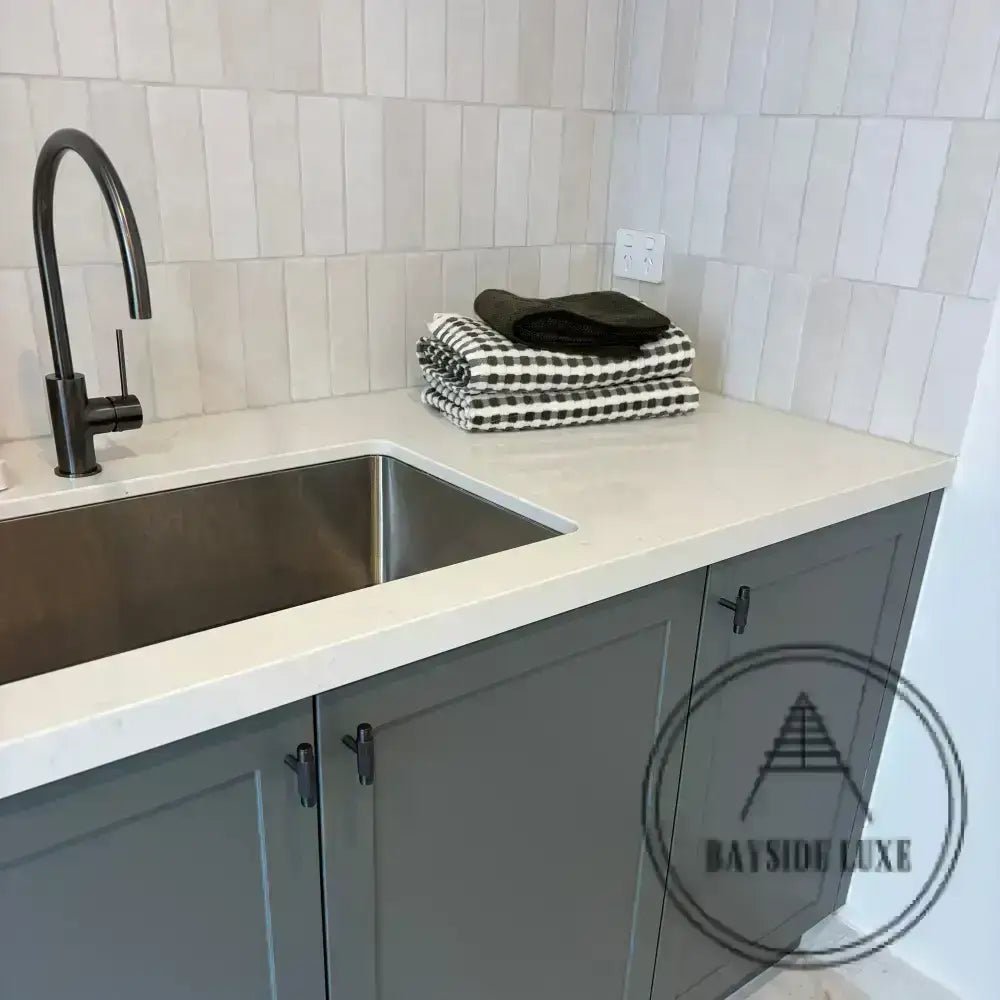 Cabinet Knobs & Handles Bayside Luxe - The Toorak - Dark Gunmetal Grey Luxe Cabinetry Handles