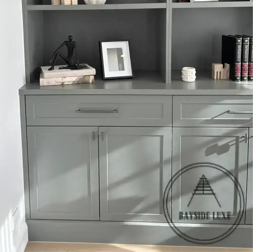 Cabinet Knobs & Handles Bayside Luxe - The Toorak - Dark Gunmetal Grey Luxe Cabinetry Handles