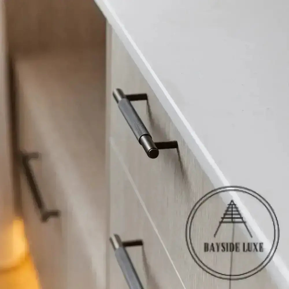 Cabinet Knobs & Handles Bayside Luxe - The Toorak - Dark Gunmetal Grey Luxe Cabinetry Handles