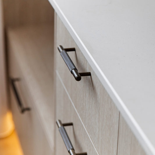 Cabinet Knobs & Handles Bayside Luxe - The Toorak - Dark Gunmetal Grey Luxe Cabinetry Handles