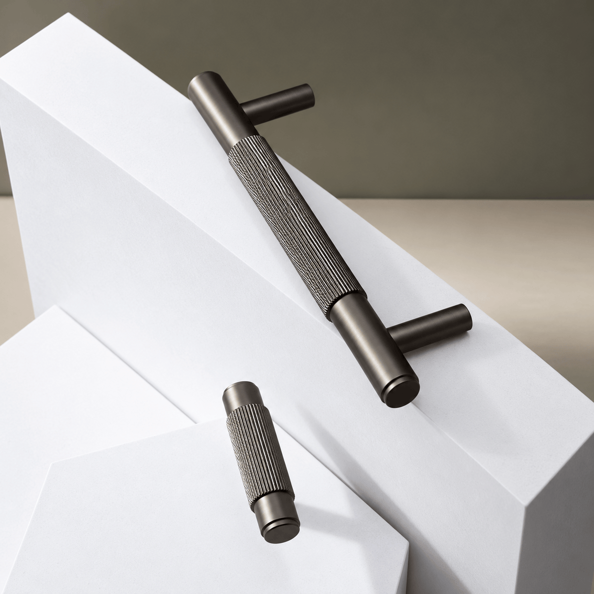 Cabinet Knobs & Handles Bayside Luxe - The Toorak - Dark Gunmetal Grey Luxe Cabinetry Handles