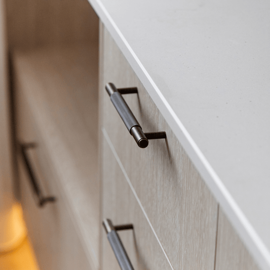 Cabinet Knobs & Handles Bayside Luxe - The Toorak - Dark Gunmetal Grey Luxe Cabinetry Handles