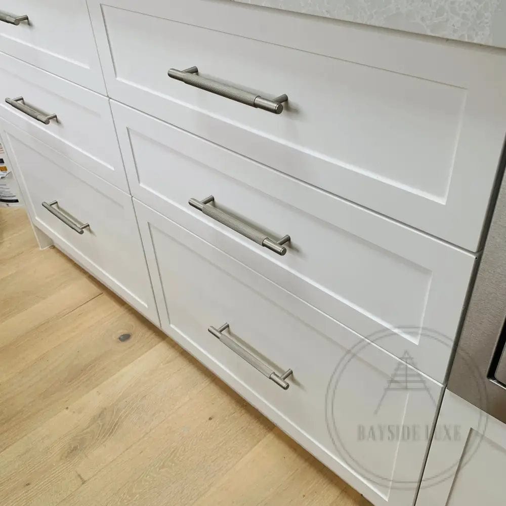 Cabinet Knobs & Handles Bayside Luxe - The Toorak - Nickel Silver Luxe Cabinetry Handles