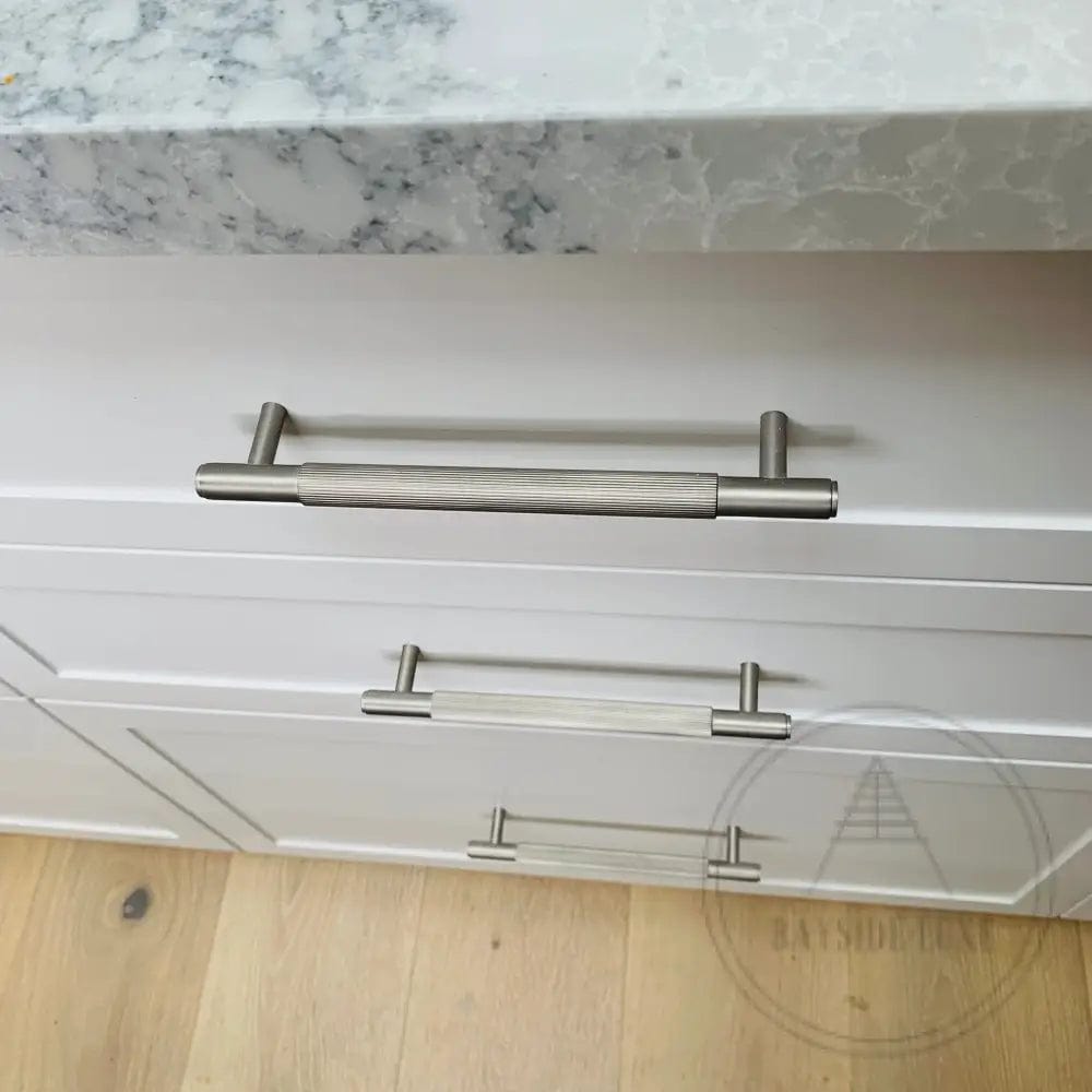 Cabinet Knobs & Handles Bayside Luxe - The Toorak - Nickel Silver Luxe Cabinetry Handles