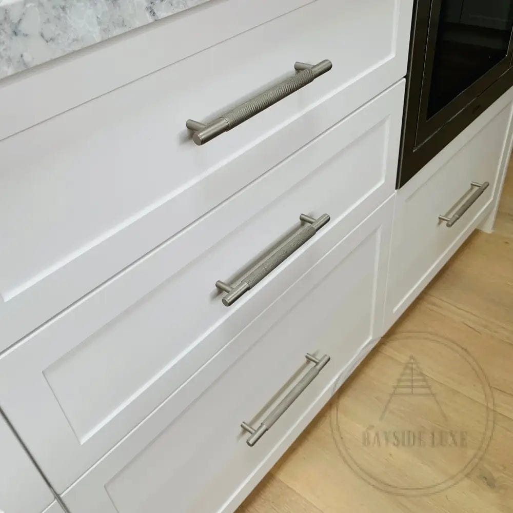 Cabinet Knobs & Handles Bayside Luxe - The Toorak - Nickel Silver Luxe Cabinetry Handles