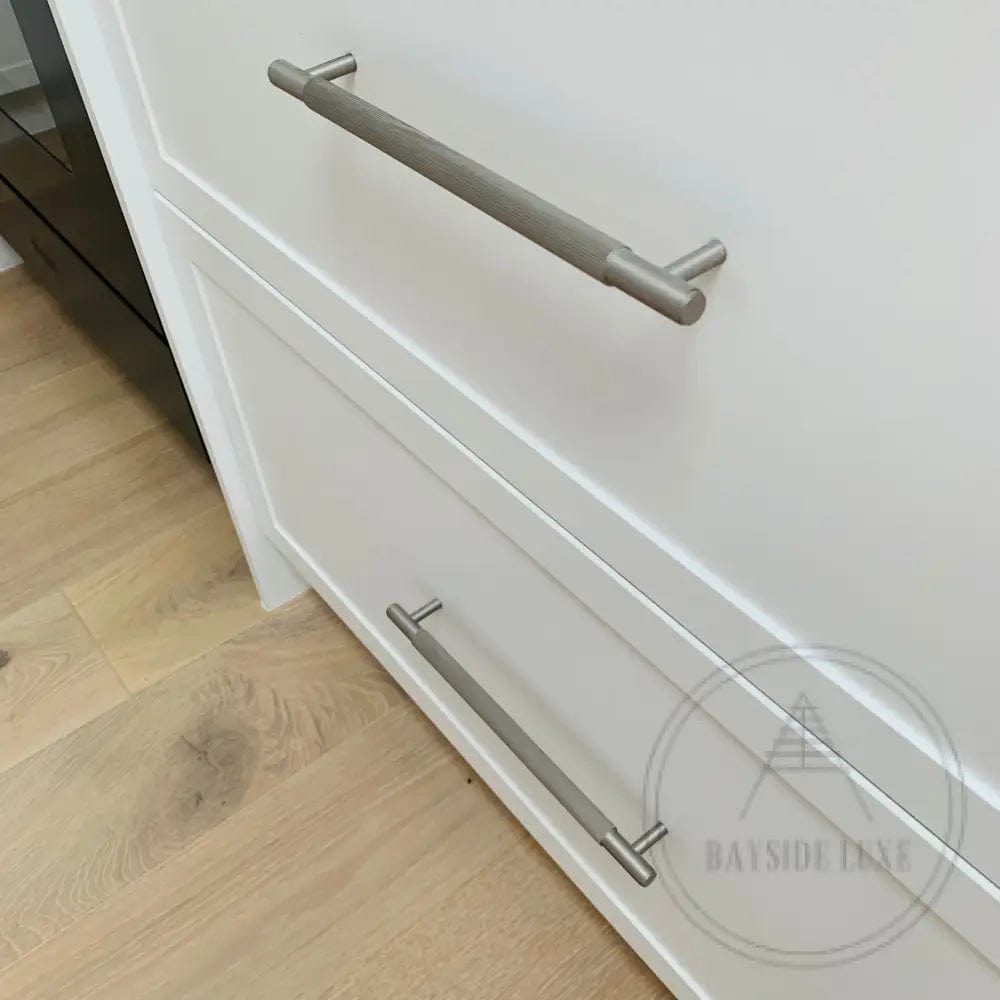 Cabinet Knobs & Handles Bayside Luxe - The Toorak - Nickel Silver Luxe Cabinetry Handles