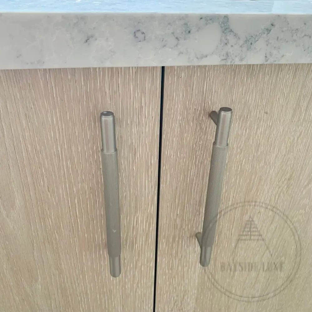 Cabinet Knobs & Handles Bayside Luxe - The Toorak - Nickel Silver Luxe Cabinetry Handles