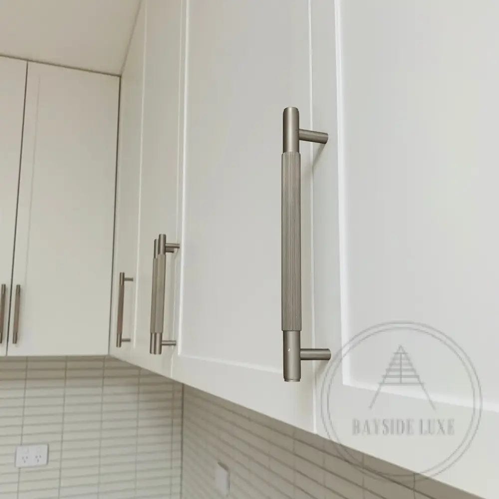 Cabinet Knobs & Handles Bayside Luxe - The Toorak - Nickel Silver Luxe Cabinetry Handles