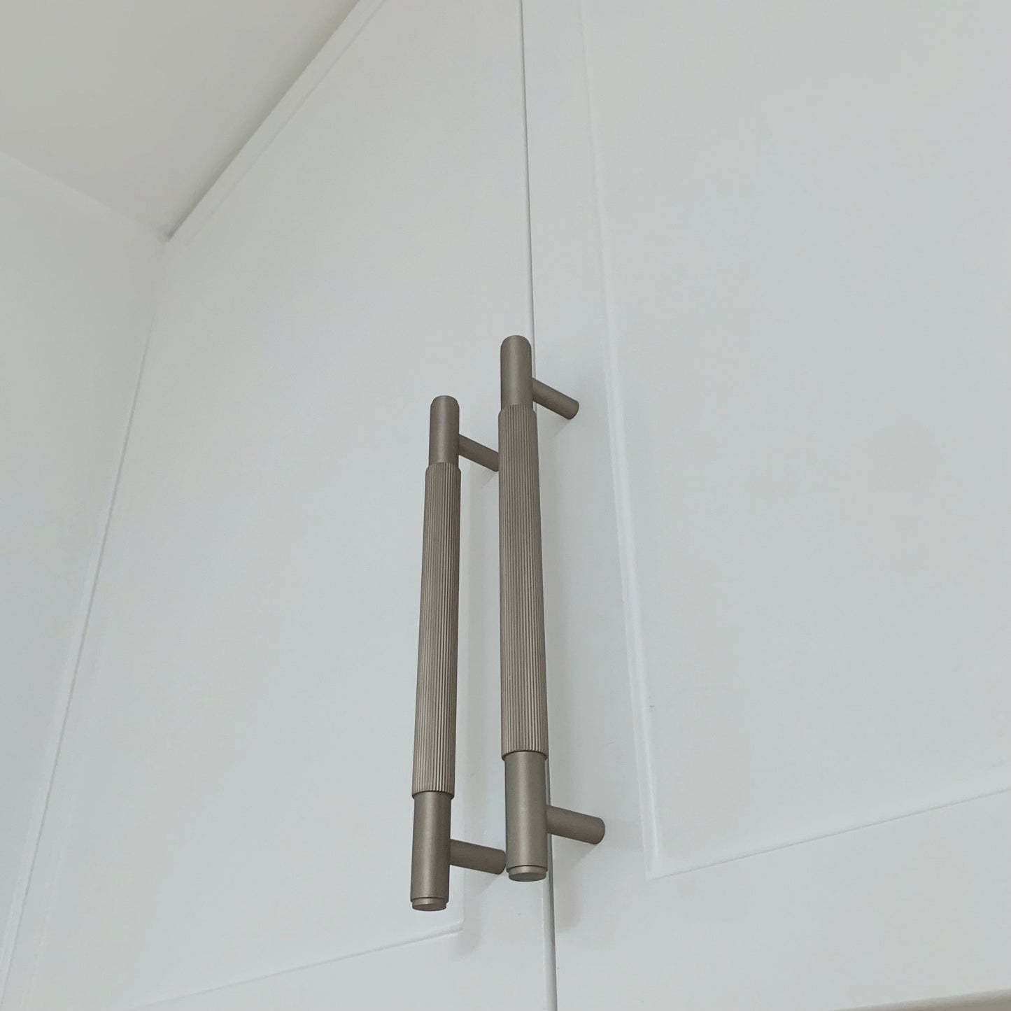 Cabinet Knobs & Handles Bayside Luxe - The Toorak - Nickel Silver Luxe Door Handles 132mm - 260mm