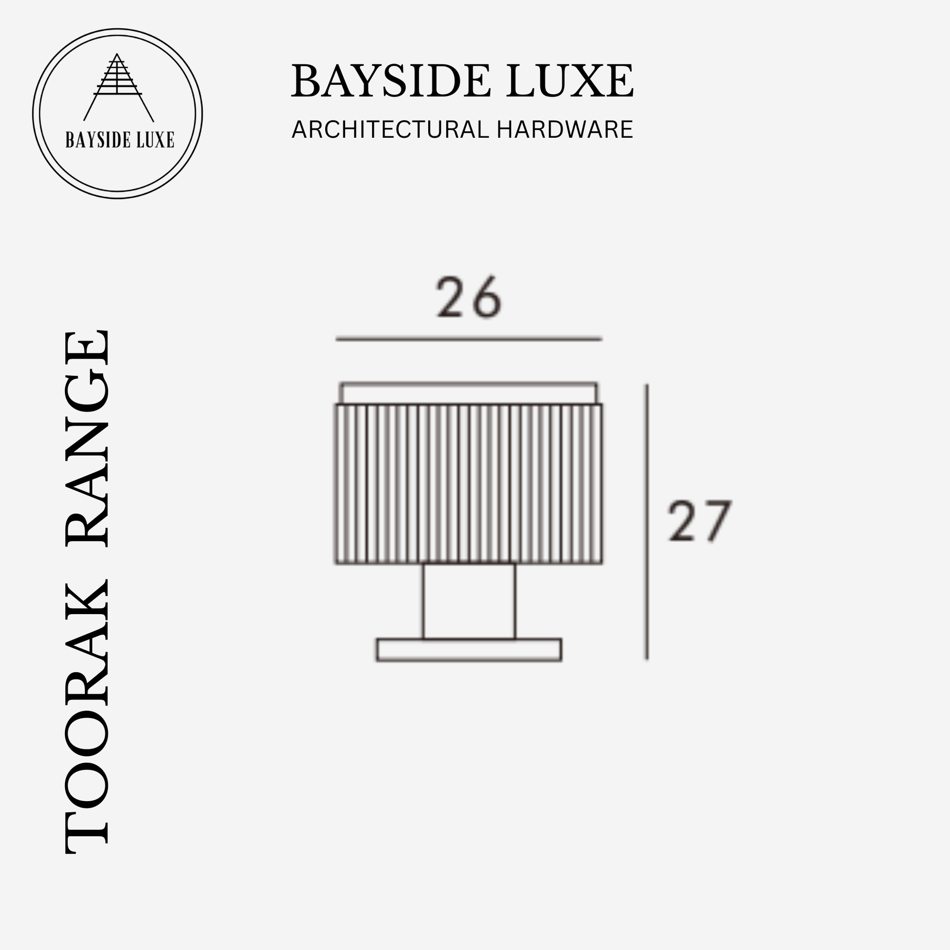 Cabinet Knobs & Handles Bayside Luxe - The Toorak - Satin Brass Luxe Cabinetry Handles