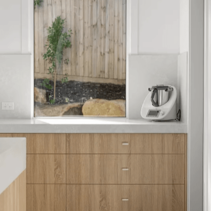 Cabinet Knobs & Handles Bayside Luxe - The Toorak - White Brass Luxe Cabinetry Handles