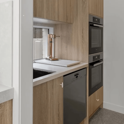 Cabinet Knobs & Handles Bayside Luxe - The Toorak - White Brass Luxe Cabinetry Handles