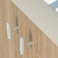 Cabinet Knobs & Handles Bayside Luxe - The Toorak - White Brass Luxe Cabinetry Handles
