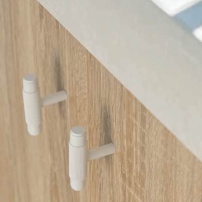 Cabinet Knobs & Handles Bayside Luxe - The Toorak - White Brass Luxe Cabinetry Handles