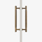 Cabinet Knobs & Handles Bayside Luxe - Toorak Linear Knurled Antique Brass Double Door Handle