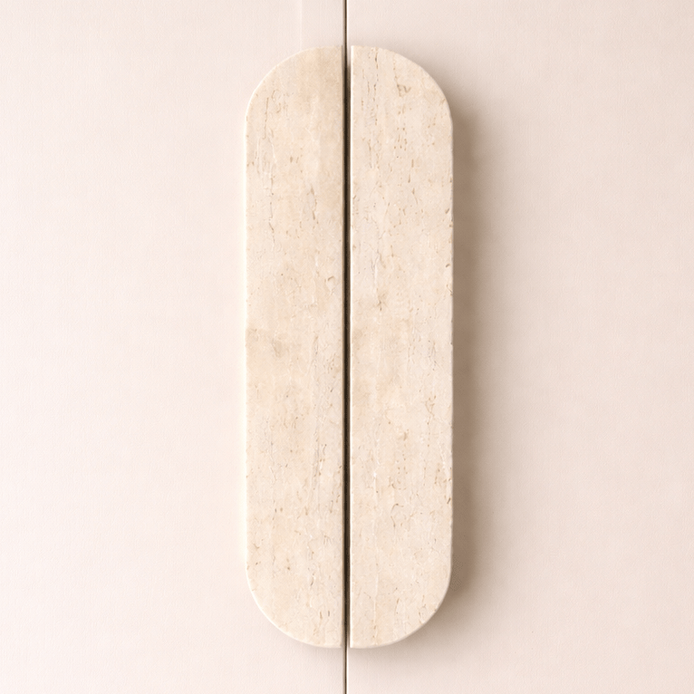 Cabinet Knobs & Handles Bayside Luxe Travertine Cabinetry Handles -  320mm (Pair)