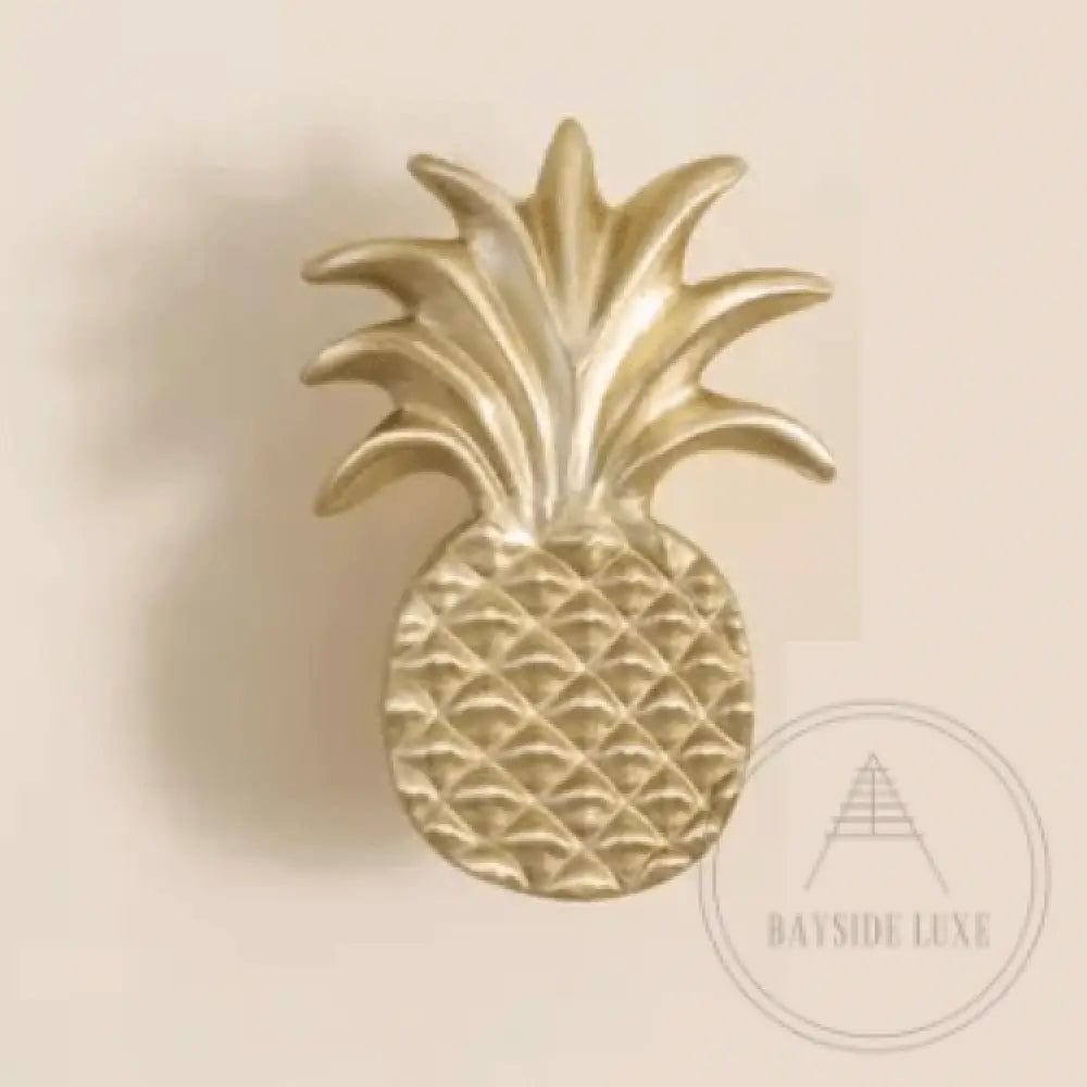 Cabinet Knobs & Handles Brass / Solid Brass Bayside Luxe - Brass Pineapple Pull