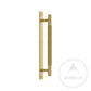 Cabinet Knobs & Handles Brass / Solid Brass Luxe Doorware - Toorak Door Pull - Handle with Back Plate - Solid Brass