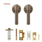 Door Handle Antique Brass / Solid Brass Luxe Doorware - Toorak Door Handles Passage Set - Antique Brass
