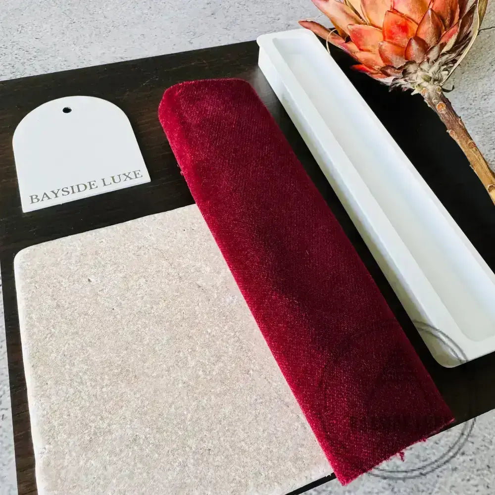 Door Handle Bayside Luxe - Dover Heights White Flush Pocket Door Handle