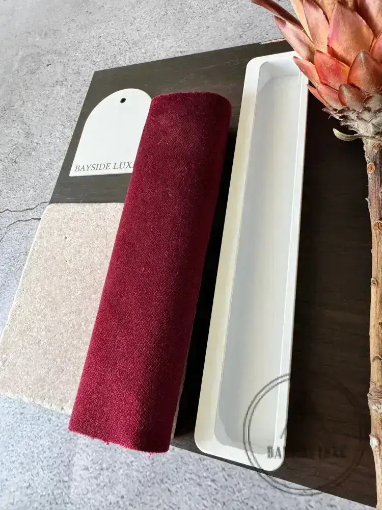 Door Handle Bayside Luxe - Dover Heights White Flush Pocket Door Handle