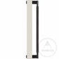 Door Handle Bayside Luxe - Single Sided Solid Black Brass Door Pull  - Bronte 450 x 55mm (HS418mm)