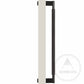 Door Handle Bayside Luxe - Single Sided Solid Black Brass Door Pull  - Bronte 450 x 55mm (HS418mm)