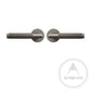 Door Handle Gunmetal / Solid Brass Luxe Doorware - Toorak Door Handles Passage Set - Gunmetal