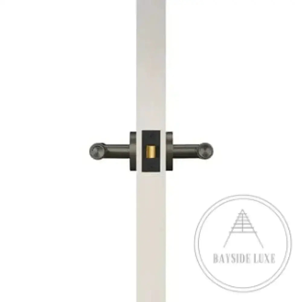 Door Handle Gunmetal / Solid Brass Luxe Doorware - Toorak Door Handles Passage Set - Gunmetal
