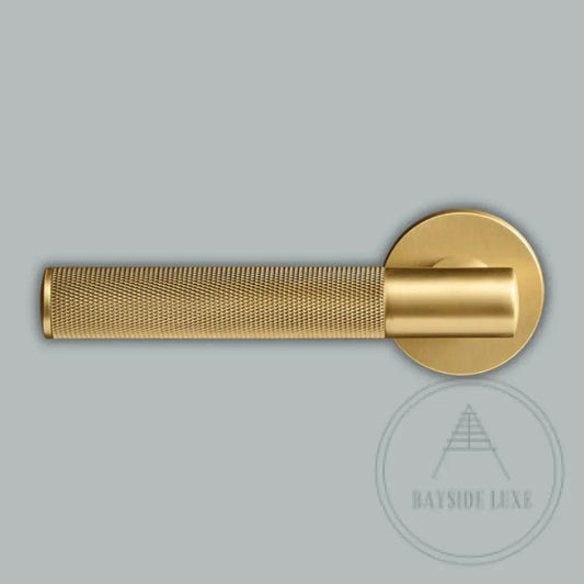 Door Handle Luxe Doorware - Elizabeth Bay Door Lever Passage Set - Satin Brass