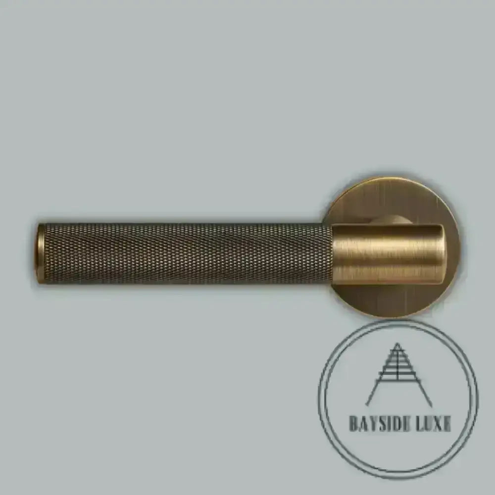 Door Handle Luxe Doorware - Elizabeth Bay Mortice Lock Set - Antique Brass