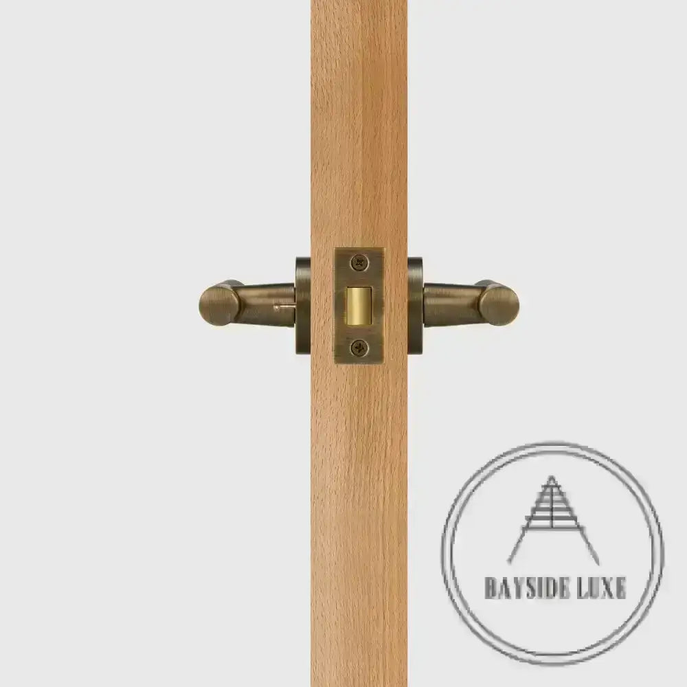 Door Handle Luxe Doorware - Elizabeth Bay Privacy Set - Antique Brass