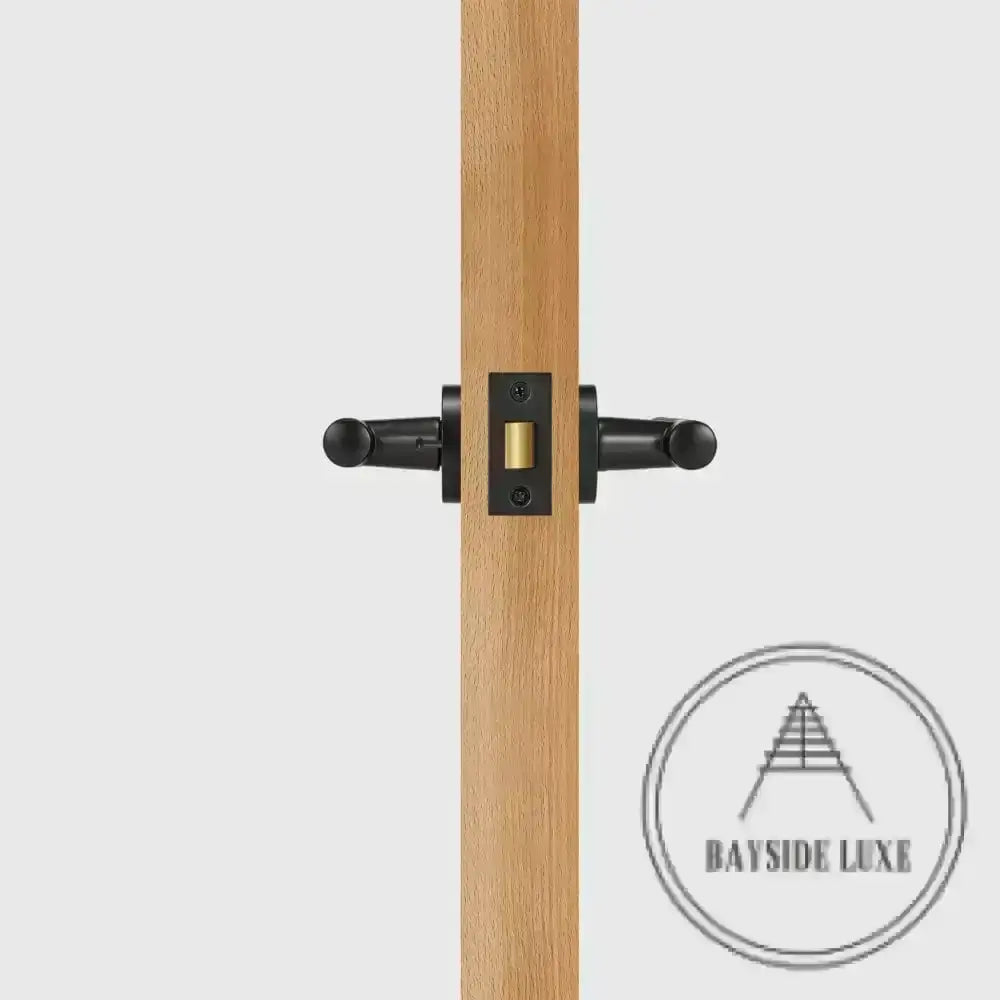 Door Handle Luxe Doorware - Elizabeth Bay Privacy Set - Black