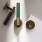 Door Handle Luxe Doorware - Flemington Leather Bound Antique Brass - Black