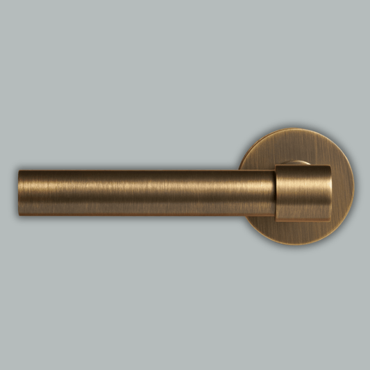 Door Handle Luxe Doorware - Ocean Grove Door Lever Passage Set - Antique Brass