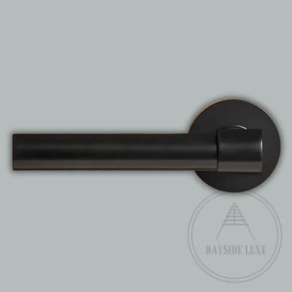 Door Handle Luxe Doorware - Ocean Grove Door Lever Passage Set - Black