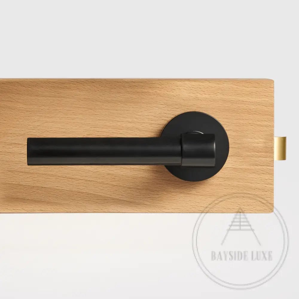 Door Handle Luxe Doorware - Ocean Grove Door Lever Passage Set - Black