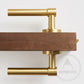 Door Handle Luxe Doorware - Ocean Grove Door Lever Passage Set - Satin Brass