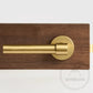Door Handle Luxe Doorware - Ocean Grove Door Lever Passage Set - Satin Brass