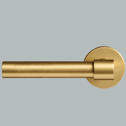 Door Handle Luxe Doorware - Ocean Grove Door Lever Passage Set - Satin Brass